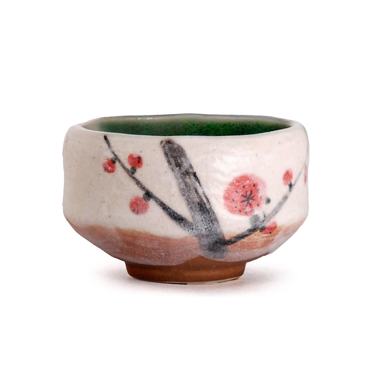 8 oz 3.75" Japanese Matcha Bowl - Red Plum