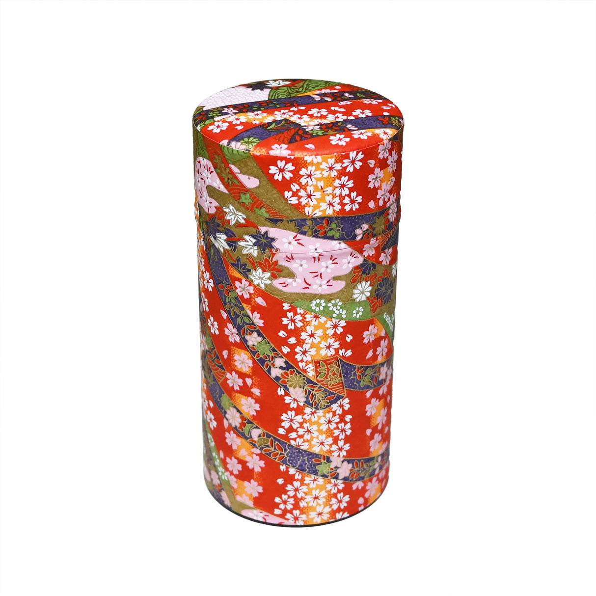 7 oz Japanese Tea Canister - Red Japan