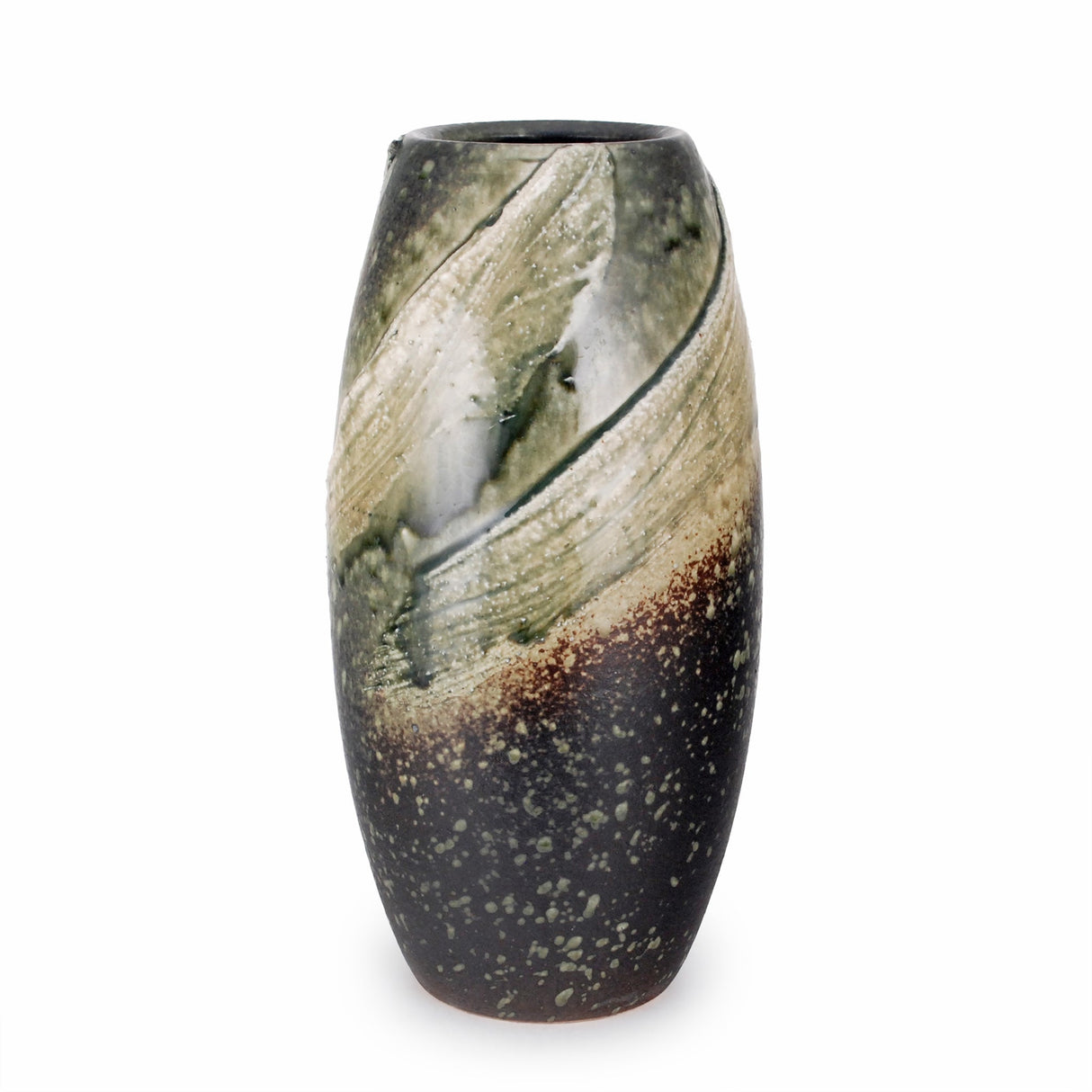 11.25" Japanese Shigaraki Ceramic Vase - Earth