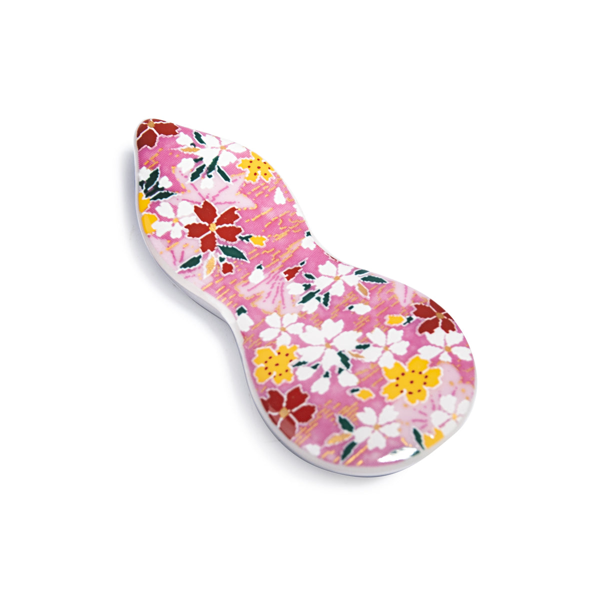 2.75" Japanese Ceramic Chopstick Rest - Pink Sakura