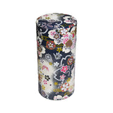 7 oz Japanese Tea Canister - Gray Sakura
