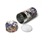 7 oz Japanese Tea Canister - Gray Sakura