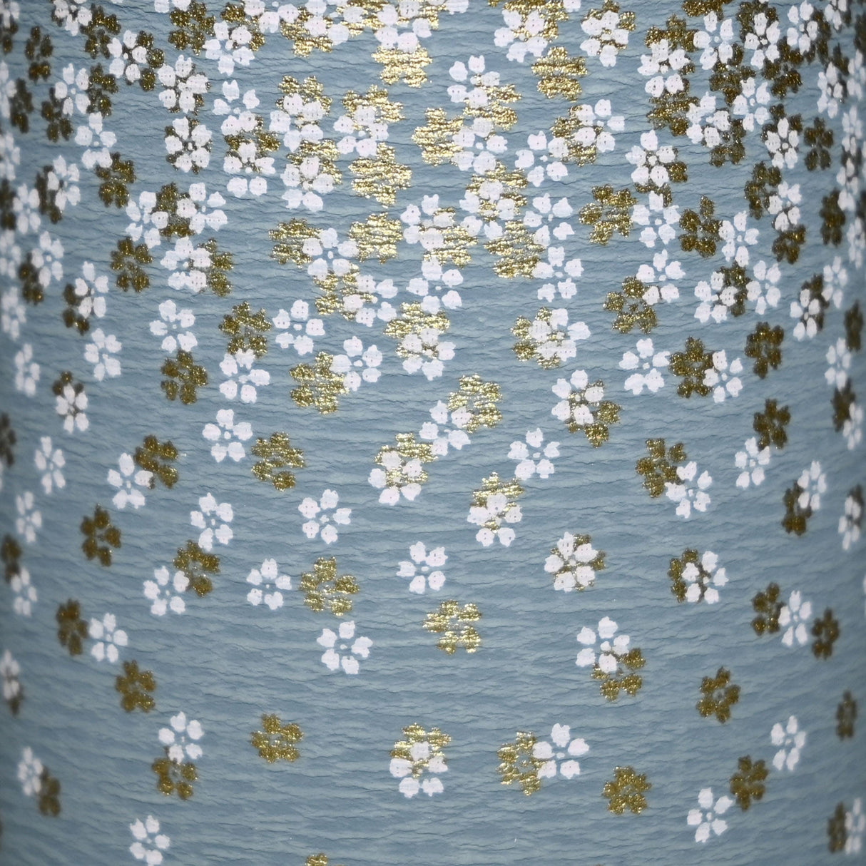 7 oz Japanese Tea Canister - Gray Flower