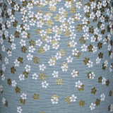7 oz Japanese Tea Canister - Gray Flower