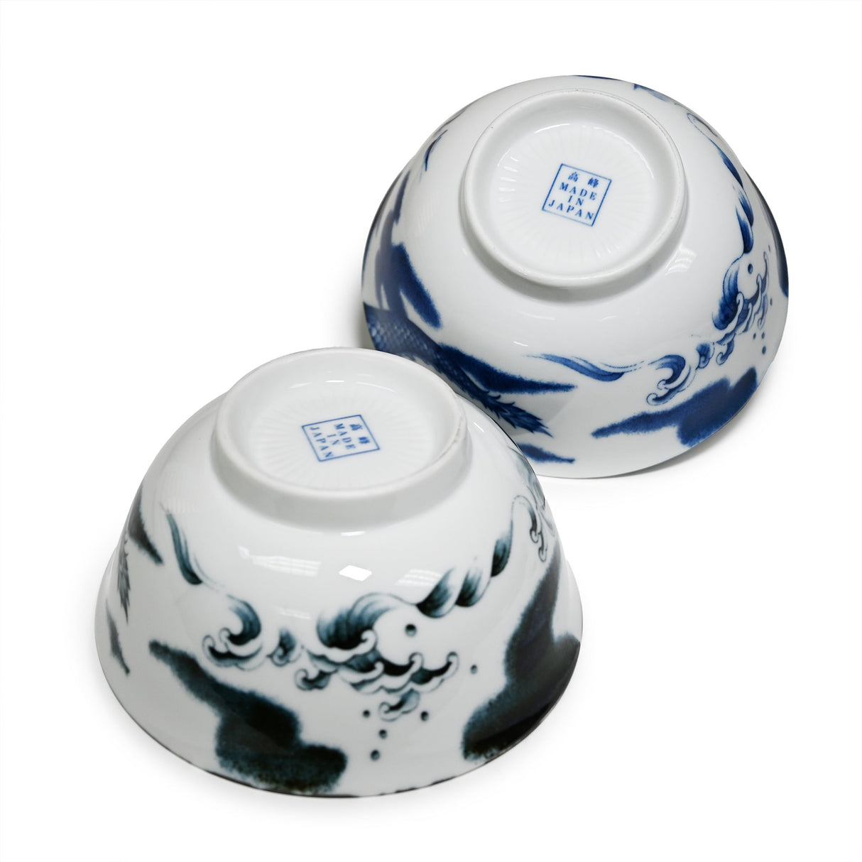 18 oz 5.75" Japanese 2 - Piece Bowl Gift Set with Chopsticks - Dragon