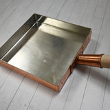 8.25" Japanese Square Copper Tamagoyaki Pan with Wooden Handle