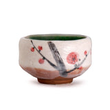 8 oz 3.75" Japanese Matcha Bowl - Red Plum