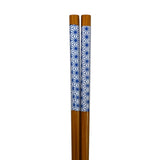 9" Japanese Lacquered Bamboo Chopsticks  -  Japanese Star