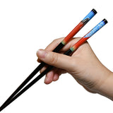 9" Japanese Lacquered Bamboo Chopsticks  -  Red Fuji
