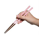 9" Japanese Wooden Lacquerware Chopsticks - Pink