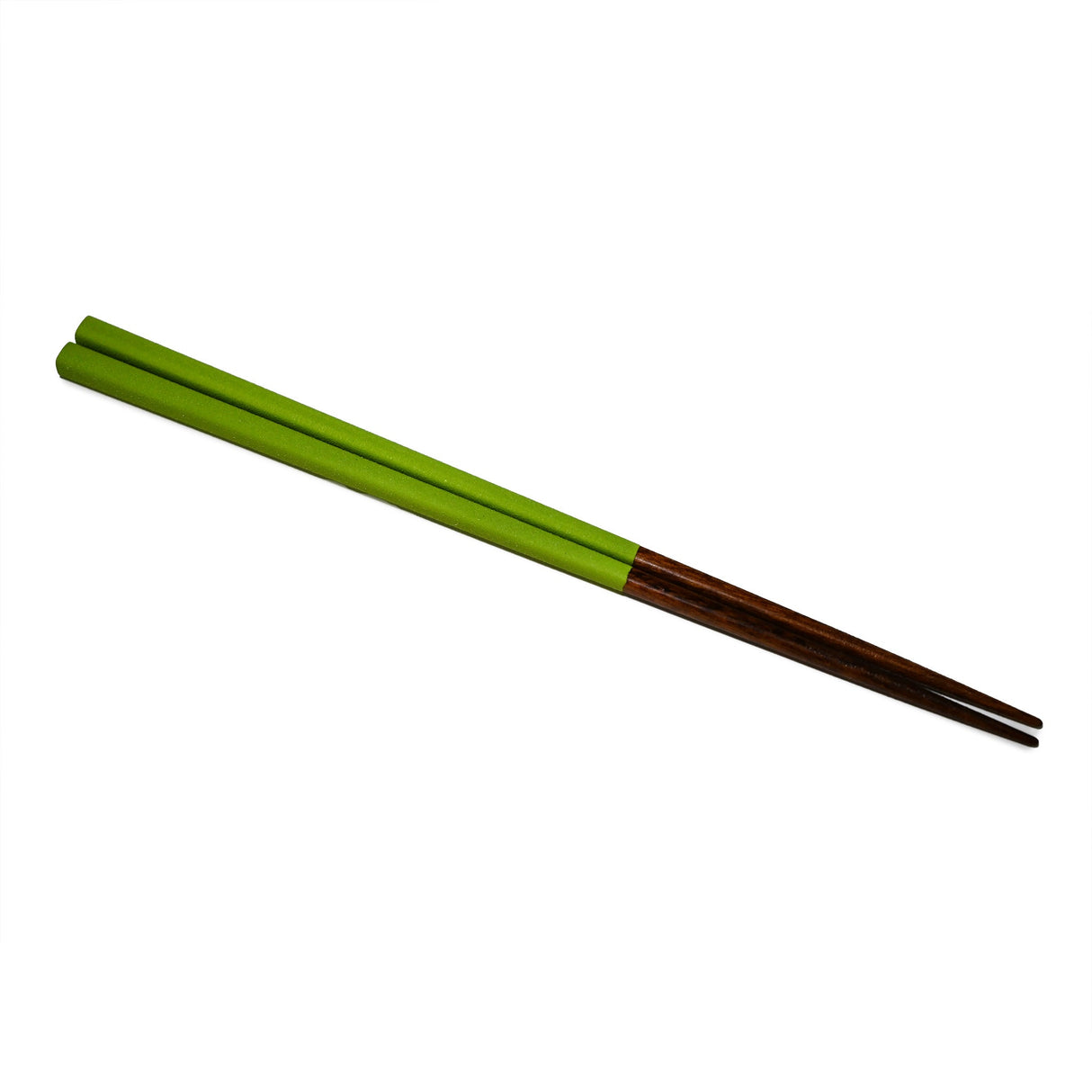 9" Japanese Wooden Lacquerware Chopsticks  -  Green