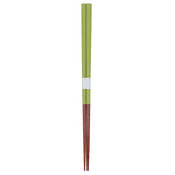 9" Japanese Wooden Lacquerware Chopsticks  -  Green