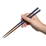 9" Japanese Wooden Lacquerware Chopsticks - Navy Blue
