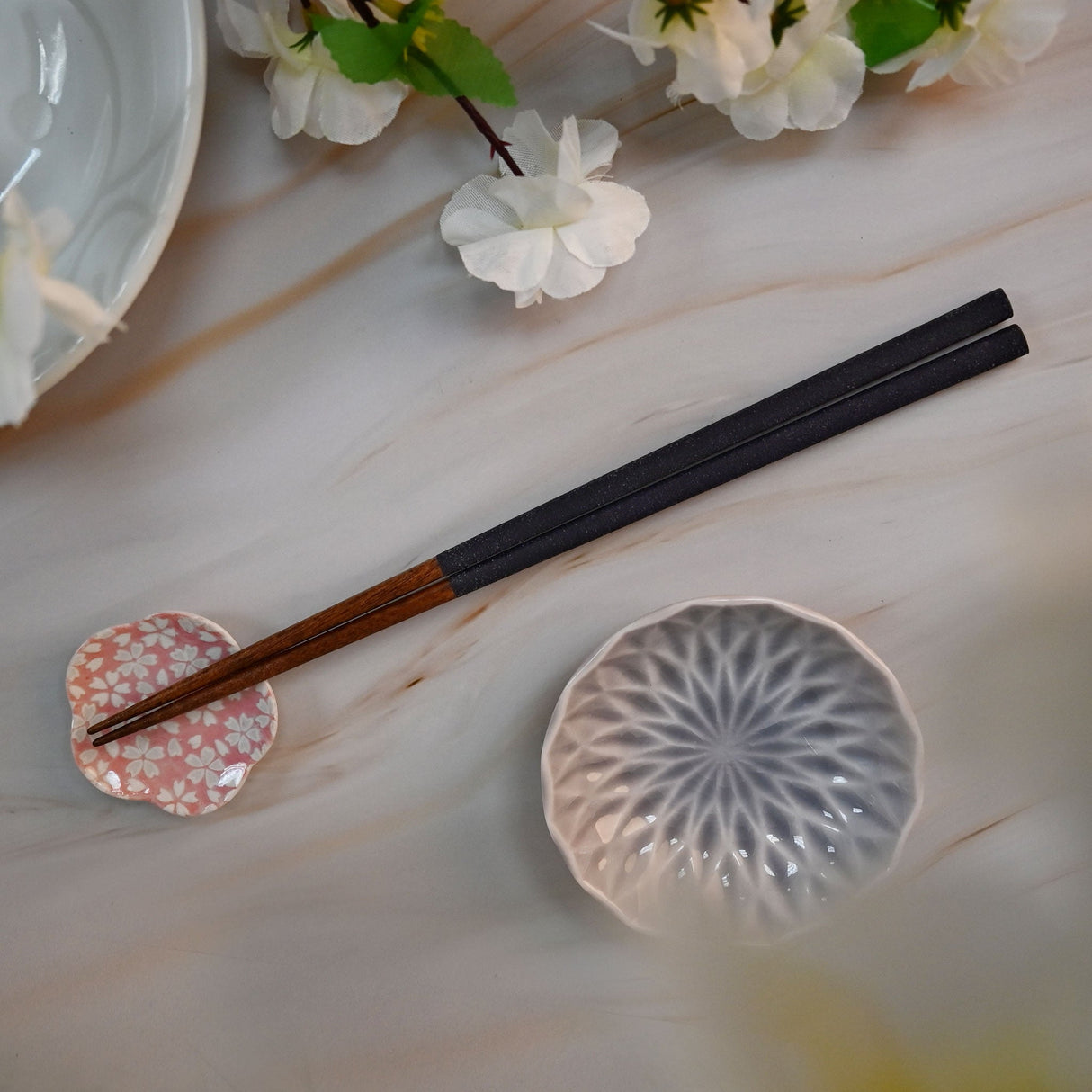 9" Japanese Wooden Lacquerware Chopsticks - Navy Blue