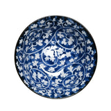 18 oz 6" Japanese 2 - Piece Bowl Gift Set with Chopsticks - Blue Flower