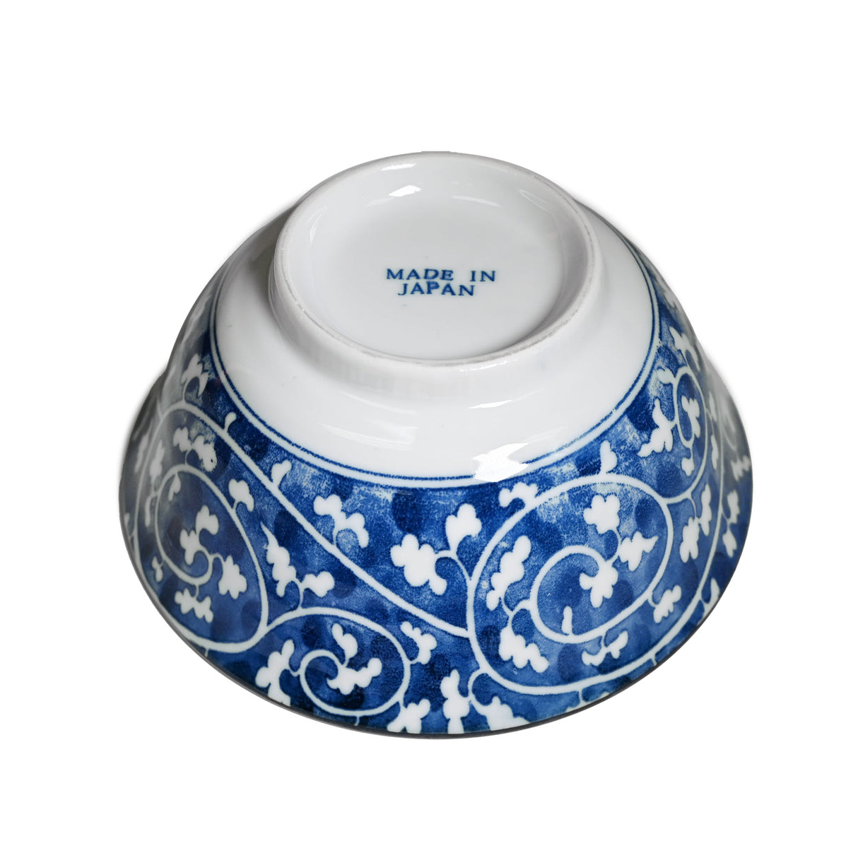 18 oz 6" Japanese 2 - Piece Bowl Gift Set with Chopsticks - Blue Flower