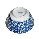 18 oz 6" Japanese 2 - Piece Bowl Gift Set with Chopsticks - Blue Flower