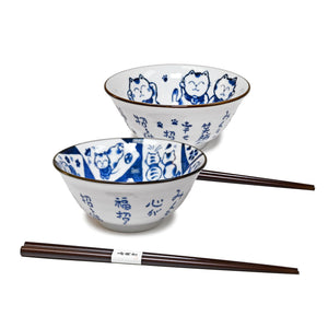 Bowl with chopsticks