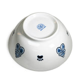 36 oz 7.75" Japanese 2 - Piece Happy Cat Bowl Set with Chopsticks & Spoons