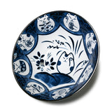 36 oz 7.75" Japanese 2 - Piece Lucky Cat Bowl Set with Chopsticks & Spoons