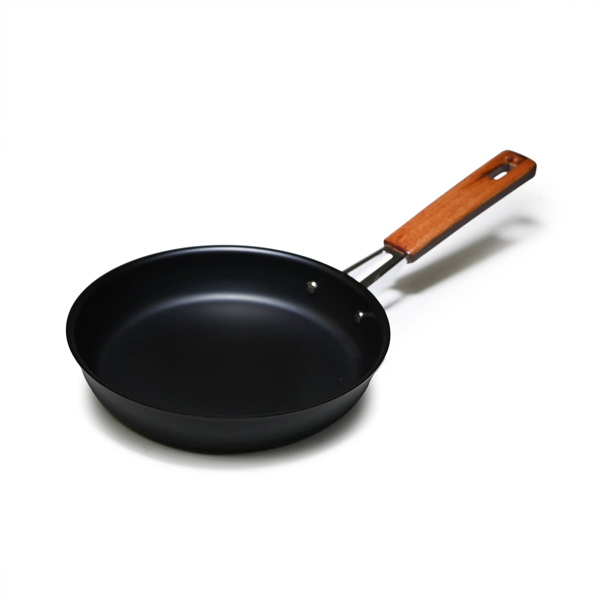 6.5" Japanese Round Iron Egg Pan with Wooden Handle