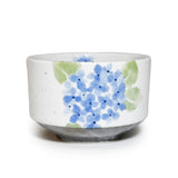 14 oz 4.5" Japanese Matcha Bowl - Hydrangia