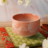 15 oz 4.5" Japanese Matcha Bowl - Coral Cloud