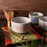 14 oz 4.5" Japanese Matcha Bowl - Sakura