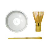 14 oz 4.5" Japanese 3 - Piece Matcha Bowl Gift Set with Bamboo Whisk & Scoop - Hydrangea