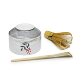 20 oz 4.5" Japanese 3 - Piece Matcha Bowl Gift Set with Bamboo Whisk & Scoop - Fruit
