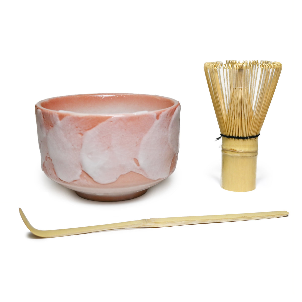 20 oz 5" Japanese 3 - Piece Matcha Bowl Gift Set - Coral Cloud