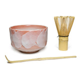 20 oz 5" Japanese 3 - Piece Matcha Bowl Gift Set - Coral Cloud