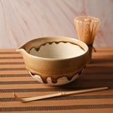 16oz 5" Japanese 3 - Piece Spouted Matcha Bowl, Bamboo Whisk & Scoop Gift Set