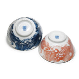 18oz 5.75" Japanese 2 - Piece Ceramic Dragon Bowl Gift Set