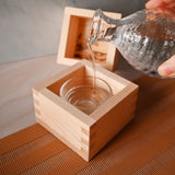 6 oz Japanese Hinoki Cypress Sake Masu - Plain