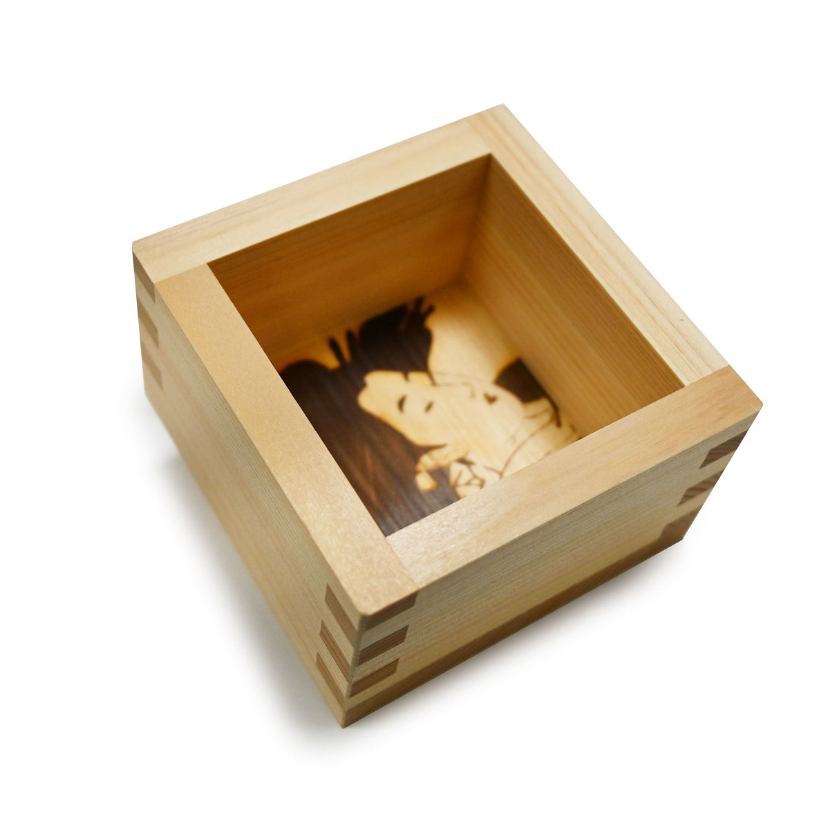 6 oz Japanese Hinoki Cypress Sake Masu - Geisha