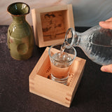 6 oz Japanese Hinoki Cypress Sake Masu - Geisha