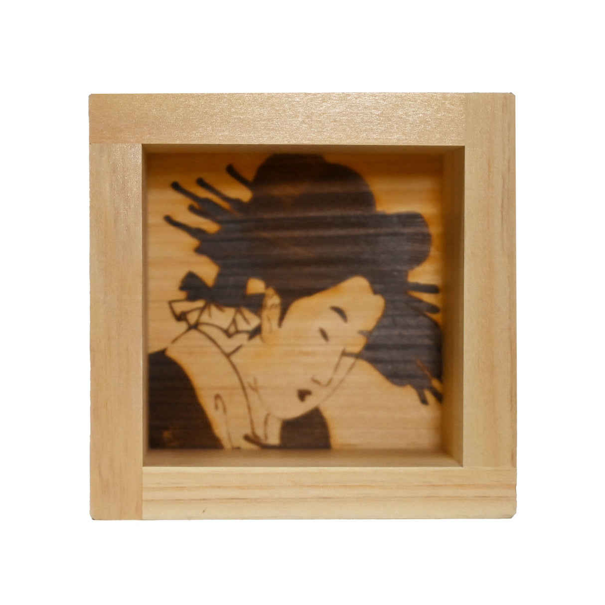 6 oz Japanese Hinoki Cypress Sake Masu - Geisha