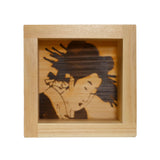 6 oz Japanese Hinoki Cypress Sake Masu - Geisha