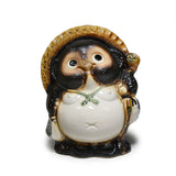 9" Japanese Shigaraki Lucky Tanuki Figurine