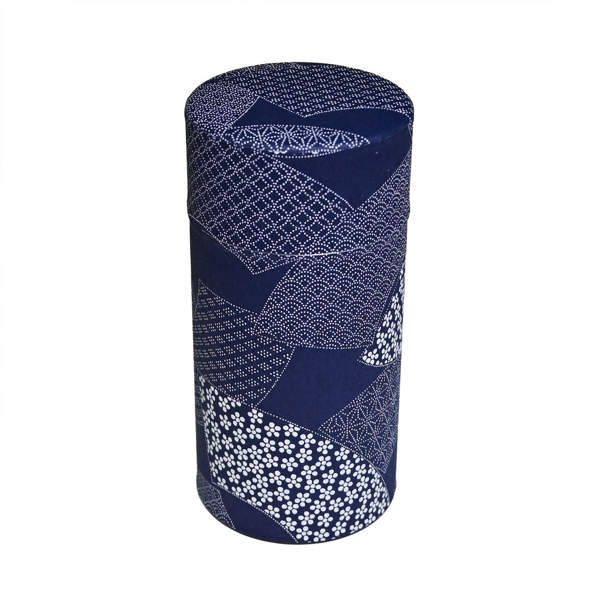 7 oz Japanese Tea Canister - Navy Blue Wagara