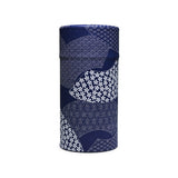 7 oz Japanese Tea Canister - Navy Blue Wagara