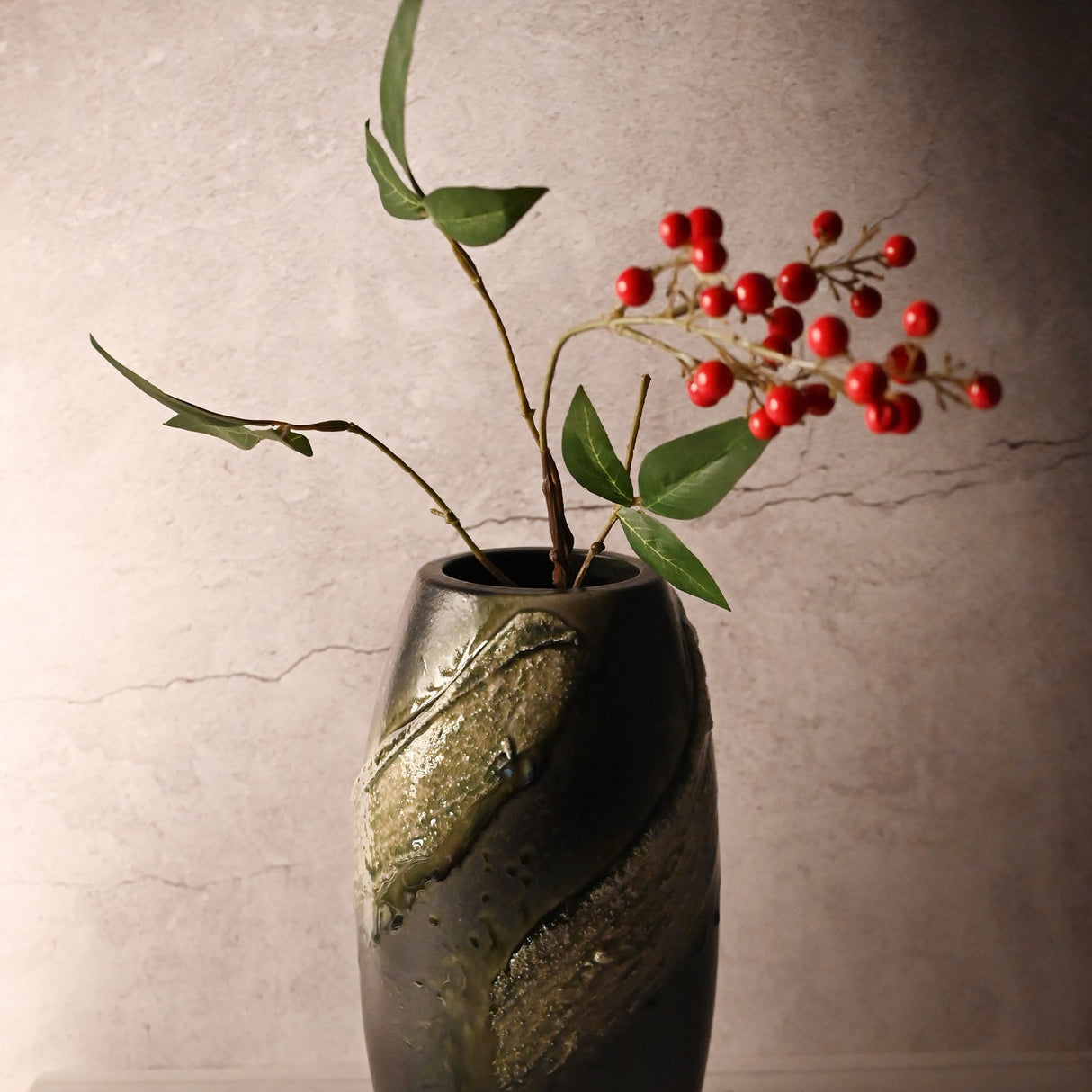11.25" Japanese Shigaraki Ceramic Vase - Earth