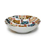 12 oz 5.75" Japanese Ceramic Bowl - Shiba Friends